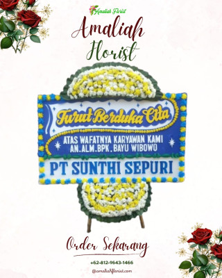 Papan Bunga Duka di Wame