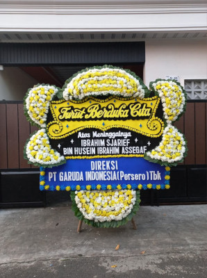 Papan Bunga Duka di Wame